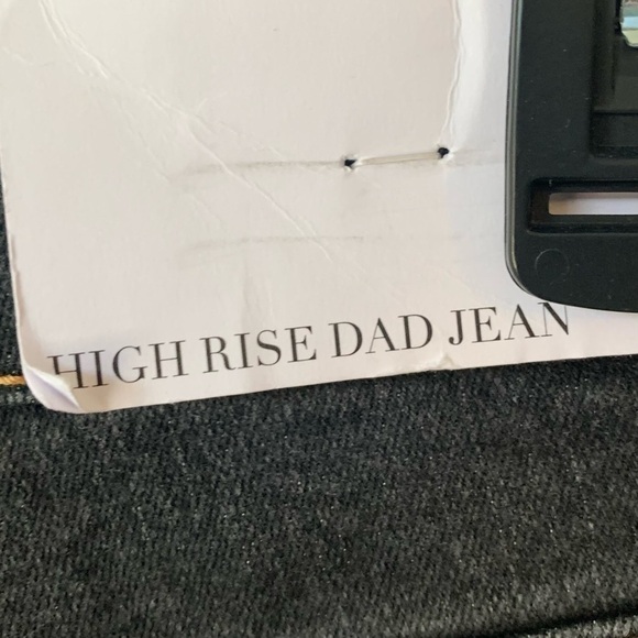 𝅺WE WORE WHAT Black Gray High Rise Dad Jeans Size 32 NEW - Picture 8 of 9